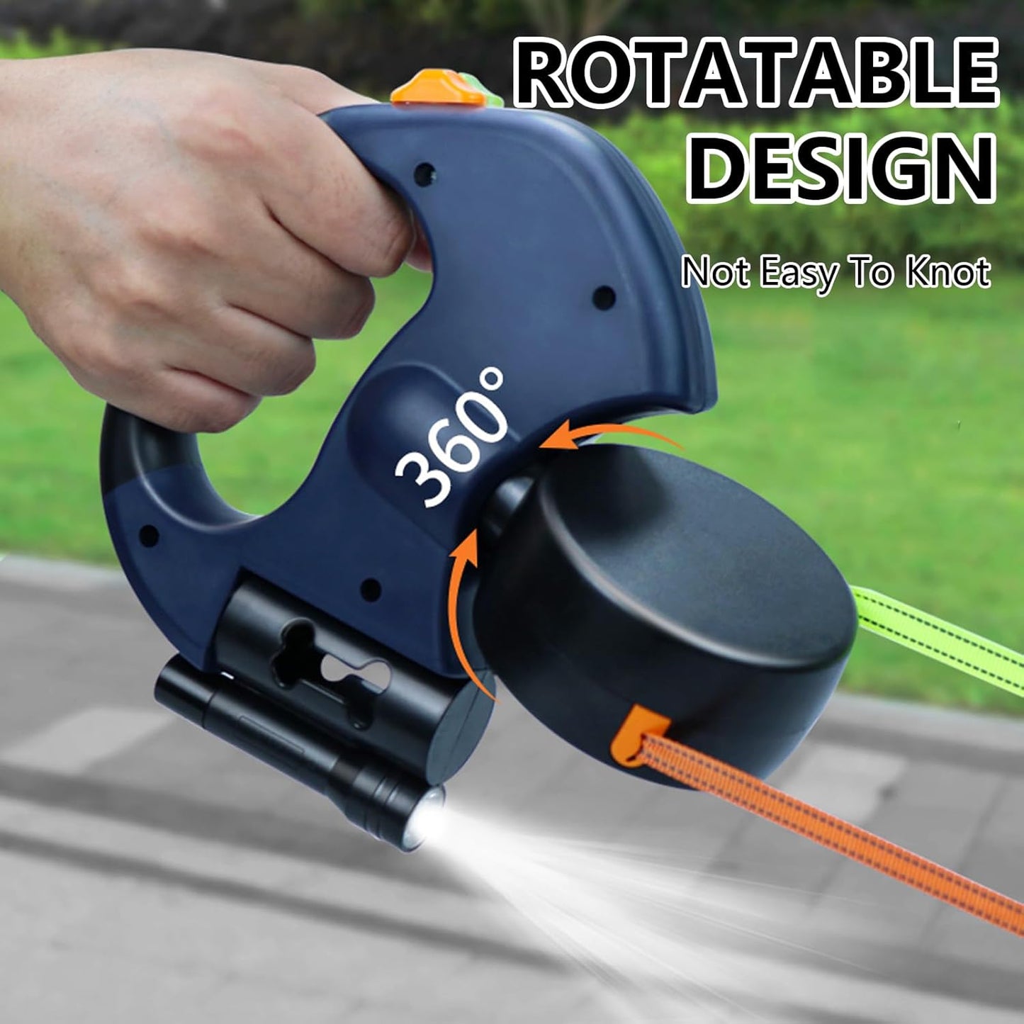 Double Retractable Dog Leash