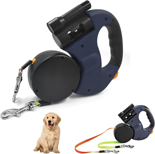 Double Retractable Dog Leash
