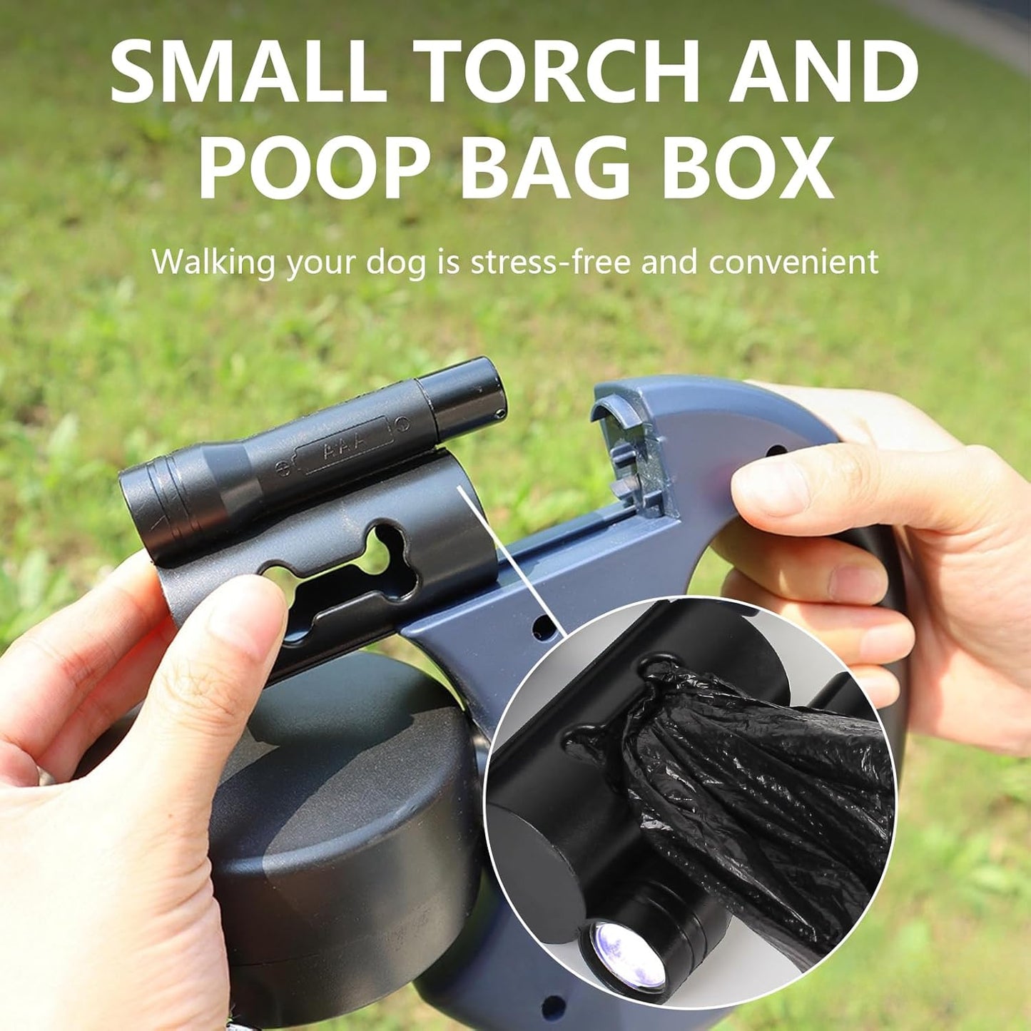 Double Retractable Dog Leash